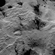 The dusty and pitted Ma’ath region of Comet 67P. This will be the final resting place of the Rosetta spacecraft. (Image: ESA/Rosetta/MPS for OSIRIS Team MPS/UPD/LAM/IAA/SSO/INTA/UPM/DASP/IDA)
